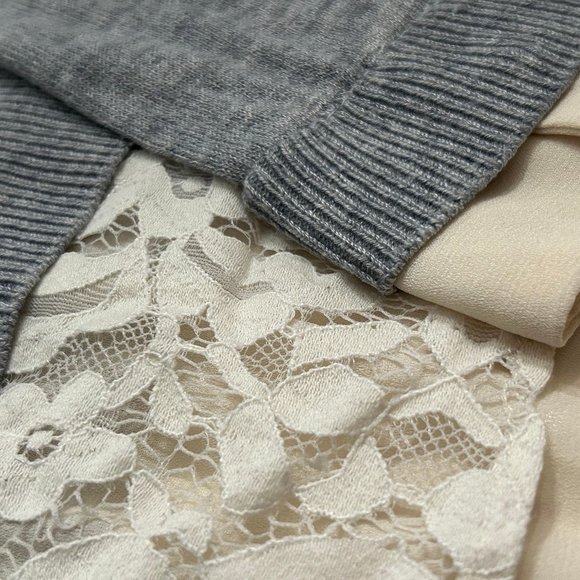 Topshop Lace Hybrid Shirt Sweater Jumper ASO Clara Oswald - Picture 4 of 10